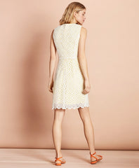 Brooks Brothers Women Cotton Crochet Lace Dress