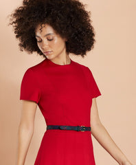 Brooks Brothers Women Ponte Knit Pleated Dress