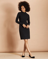Brooks Brothers Women Crepe Jersey Ruched Sheath Dress