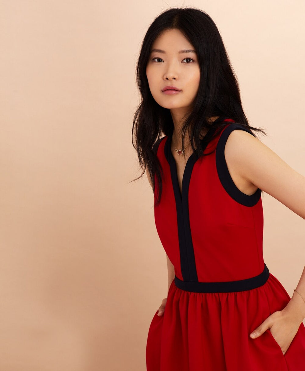 Brooks Brothers Women Ponte Knit A-Line Dress