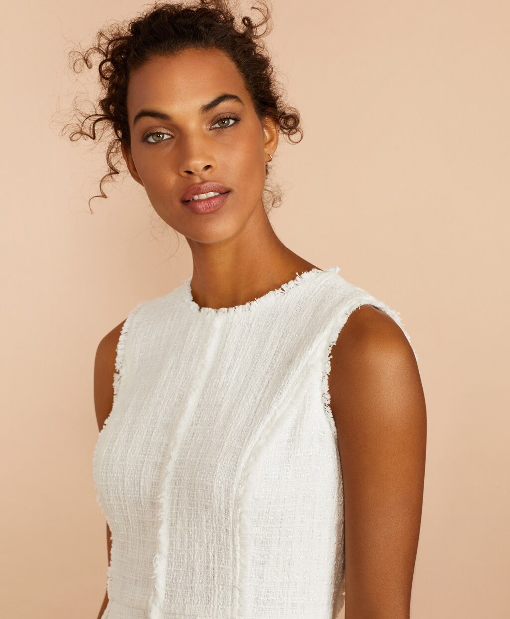 Brooks Brothers Women Fringe-Trimmed Boucle Dress