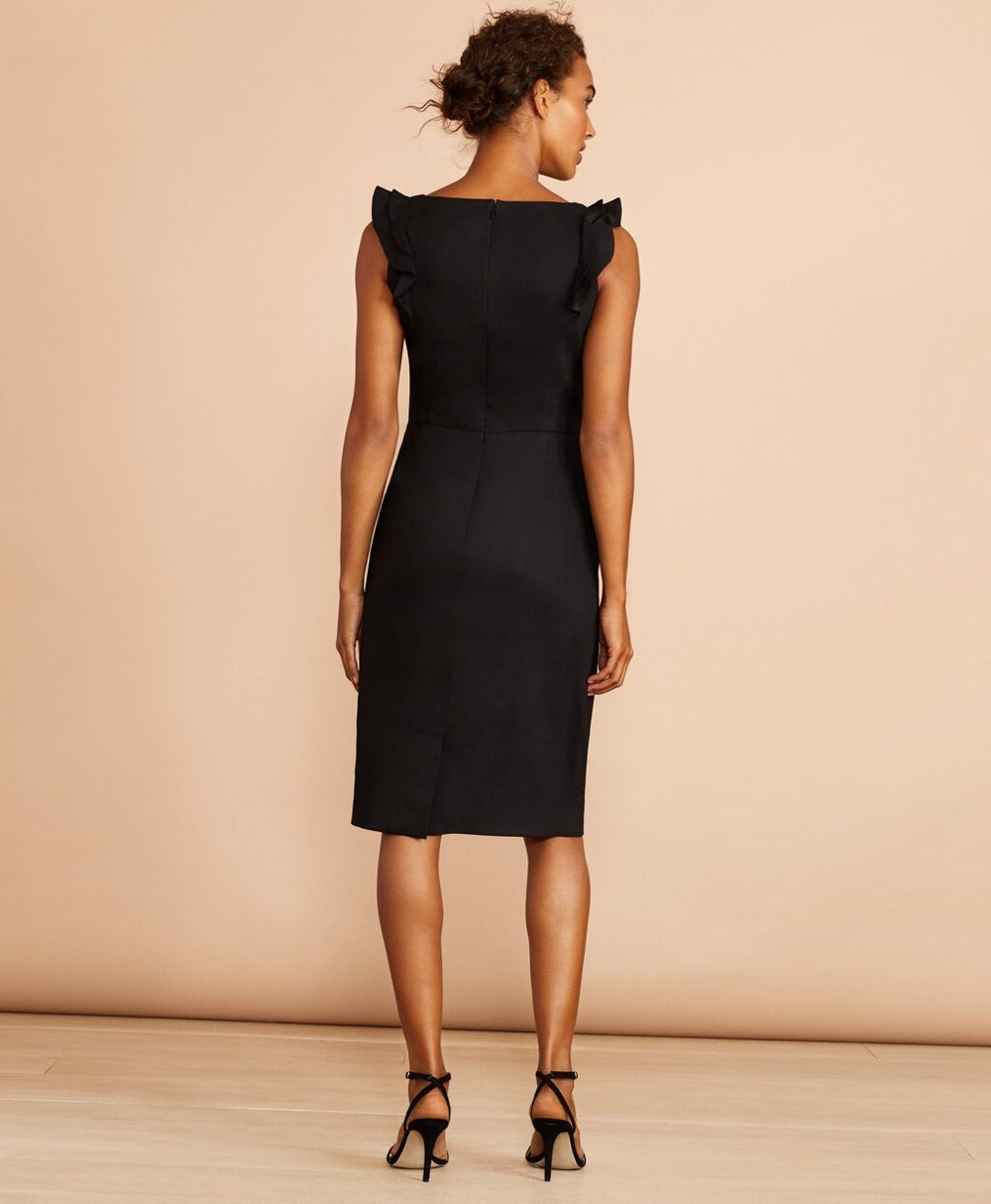 Brooks Brothers Women Linen-Blend Twill Sheath Dress