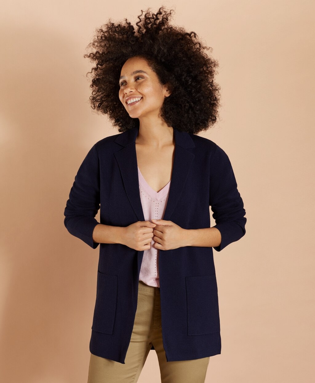 Brooks Brothers Women Merino-Wool Sweater Jacket