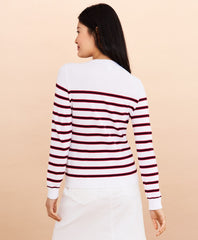 Brooks Brothers Women Striped Cotton Sweater