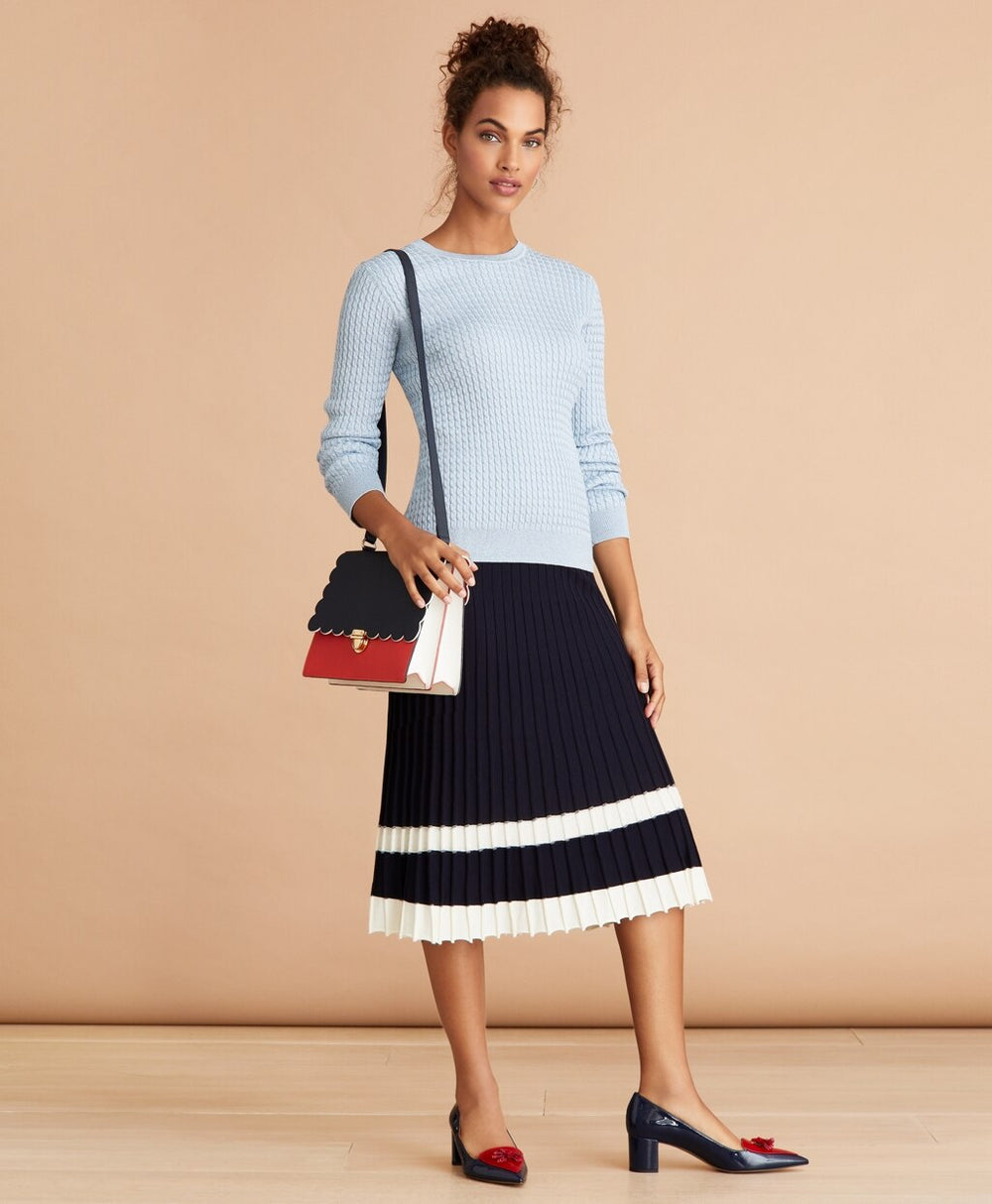 Brooks Brothers Women Shimmer-Knit Sweater