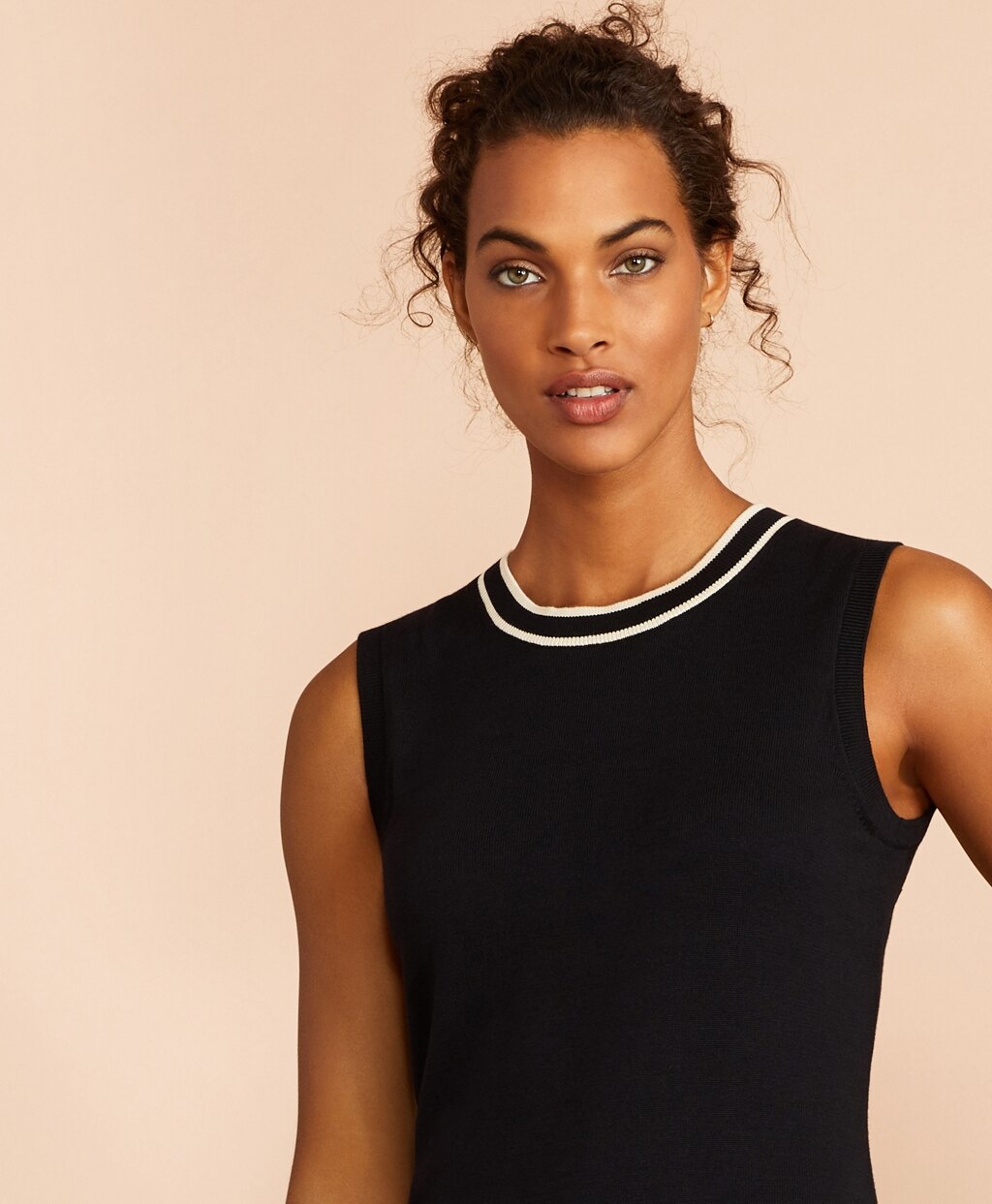 Brooks Brothers Women Striped Cotton Shell