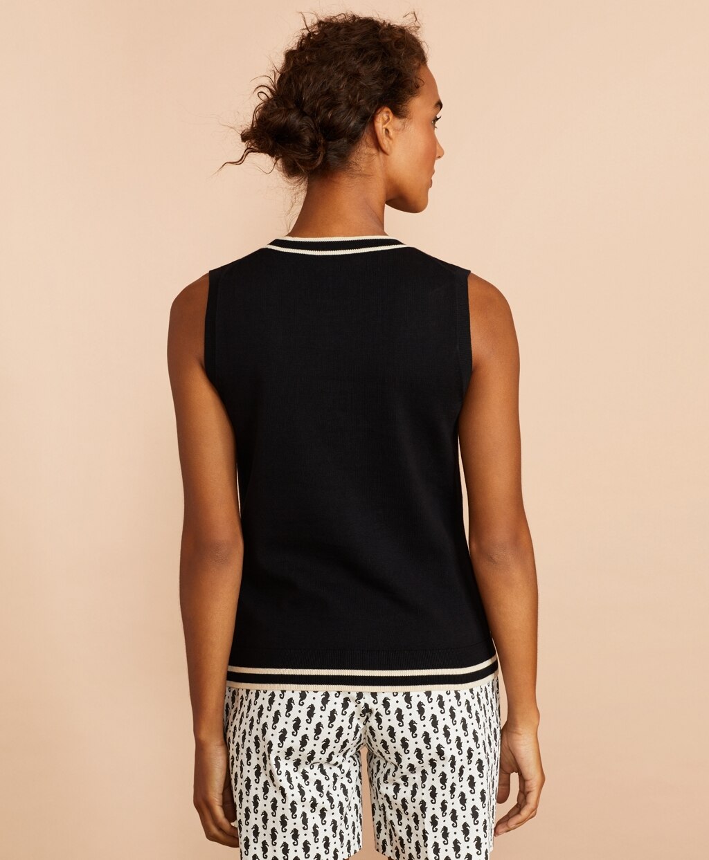 Brooks Brothers Women Striped Cotton Shell