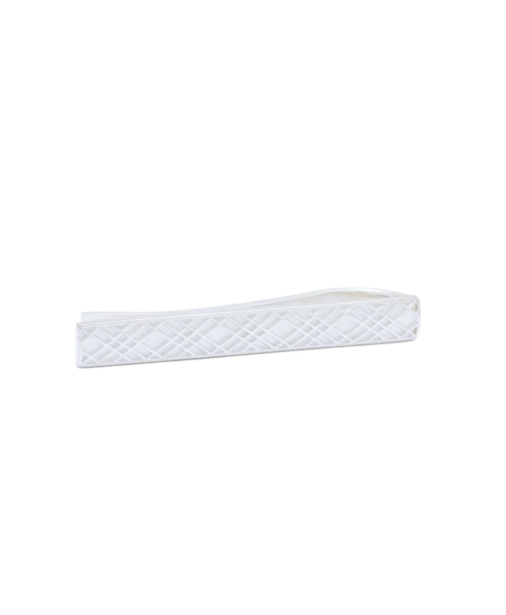 Brooks Brothers Men Sterling Silver Crisscross Tie Bar