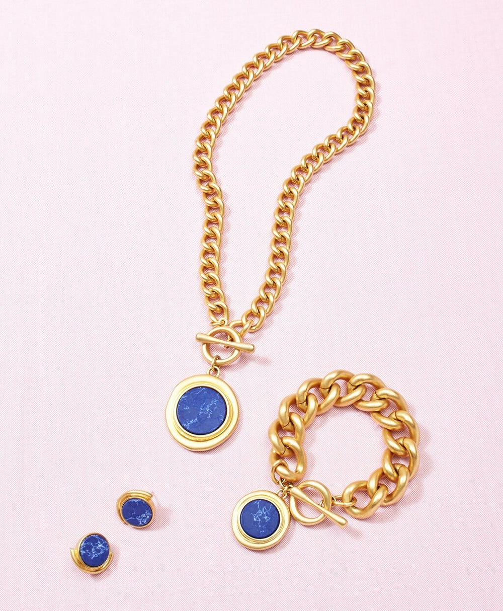 Brooks Brothers Women Gold-Plated Toggle Pendant Necklace