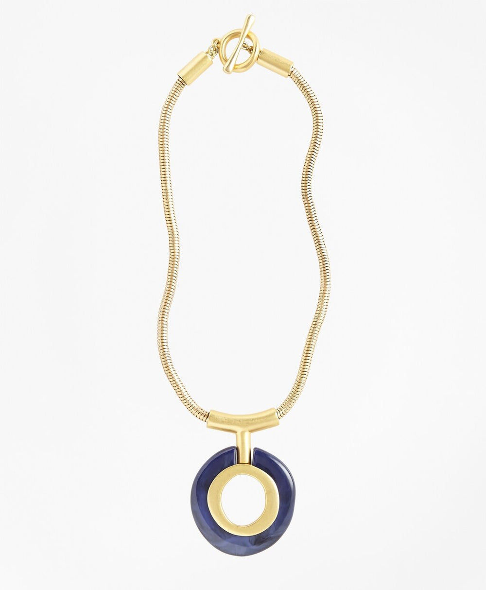 Brooks Brothers Women Gold-Plated Pendant Necklace