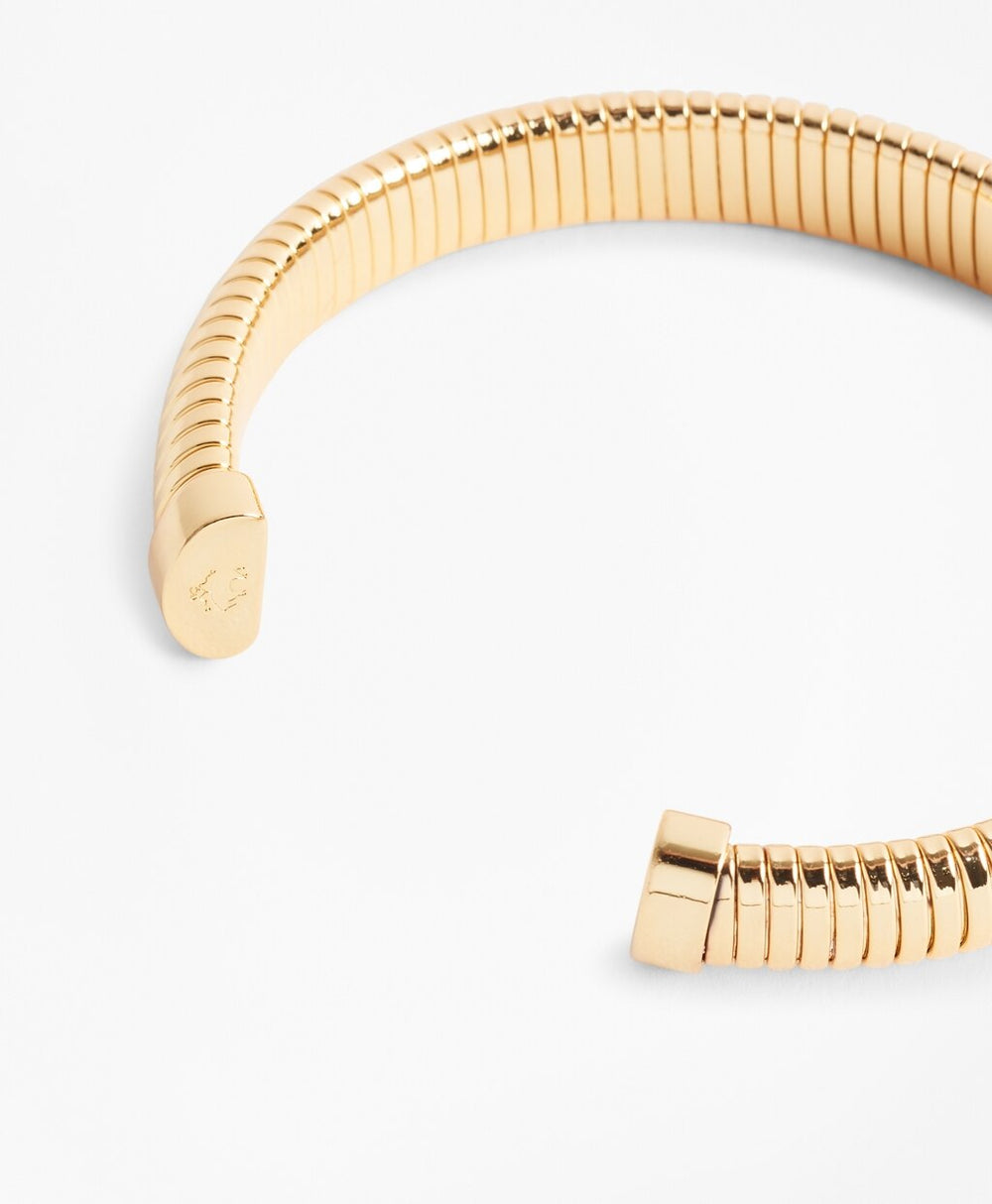 Brooks Brothers Women Gold-Plated Omega Chain Cuff Bracelet