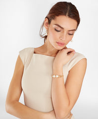 Brooks Brothers Women Baroque Glass Pearl Drop Earrings