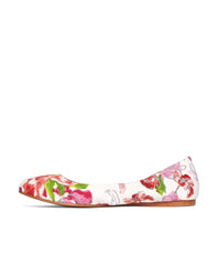 Brooks Brothers Women Floral Canvas Ballet Flats