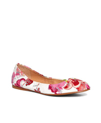 Brooks Brothers Women Floral Canvas Ballet Flats