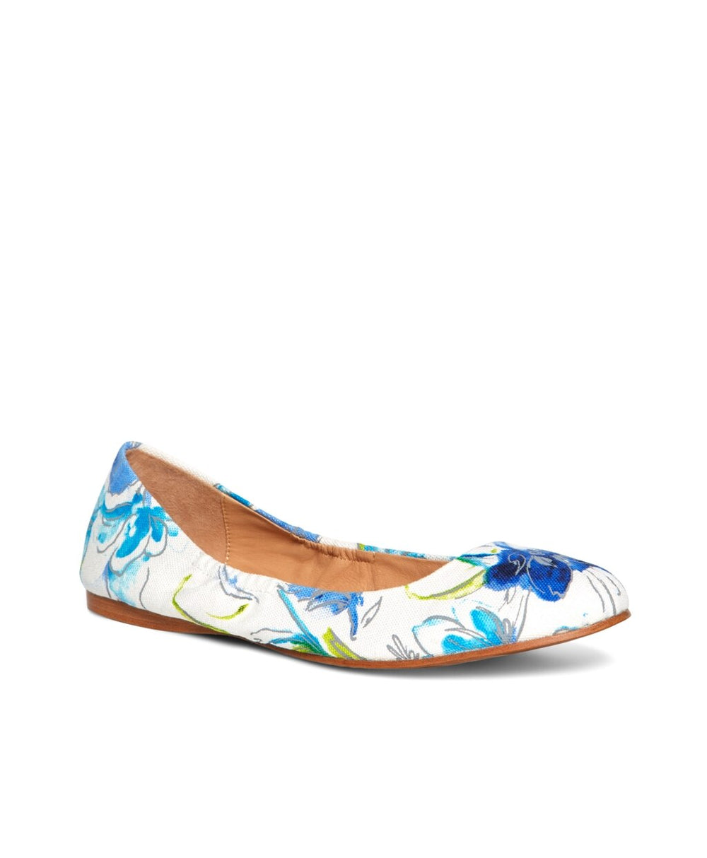 Brooks Brothers Women Floral Canvas Ballet Flats