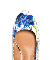 Brooks Brothers Women Floral Canvas Ballet Flats