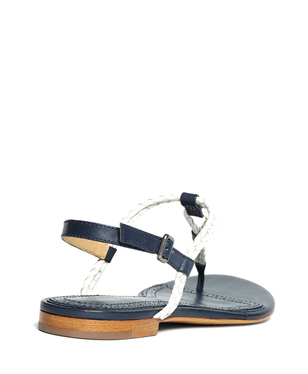 Brooks Brothers Women Braided Calfskin Sandals