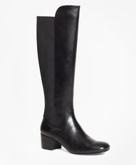 Brooks Brothers Women Elastic Back Leather Boots