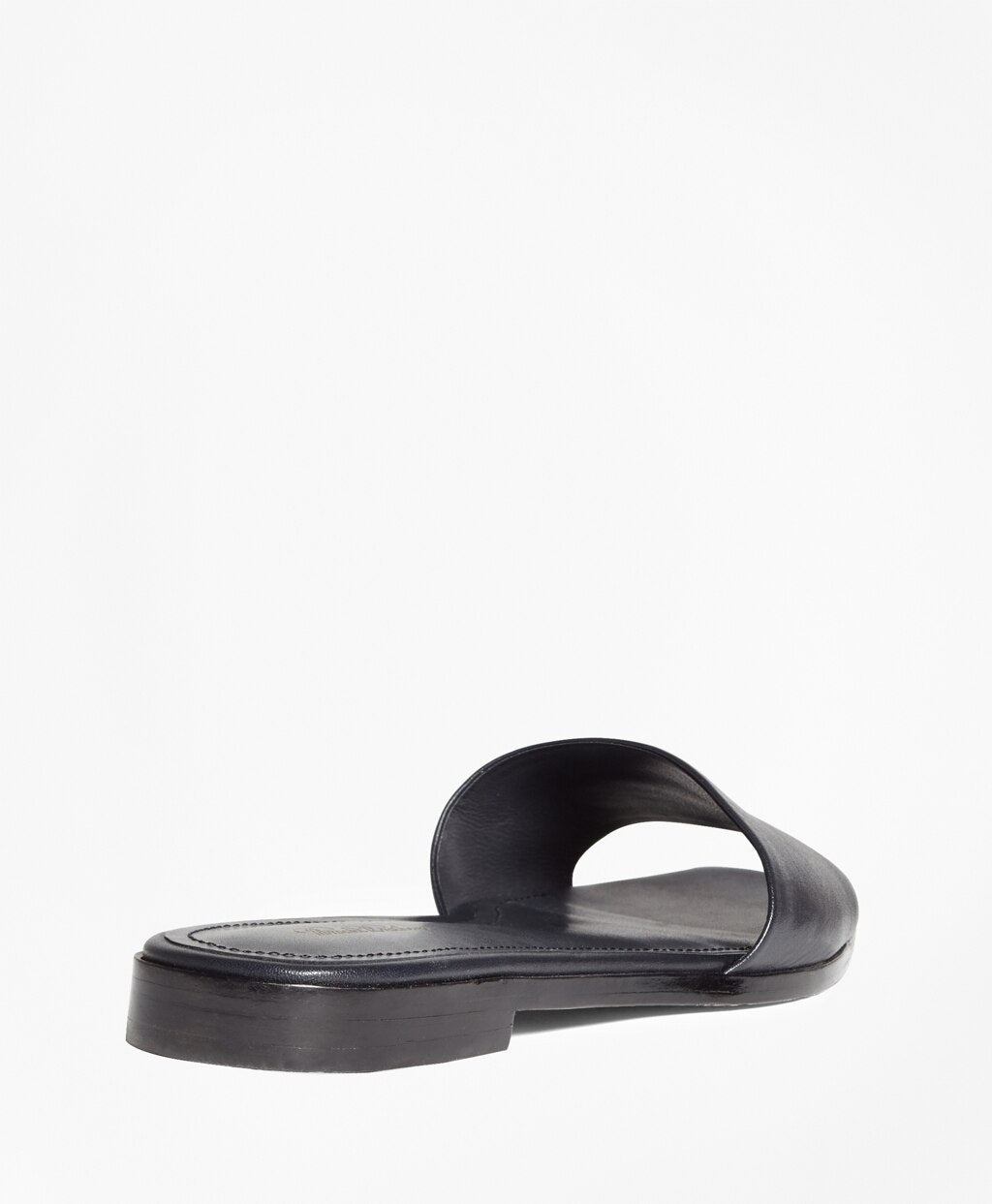 Brooks Brothers Women Leather Slide Sandals