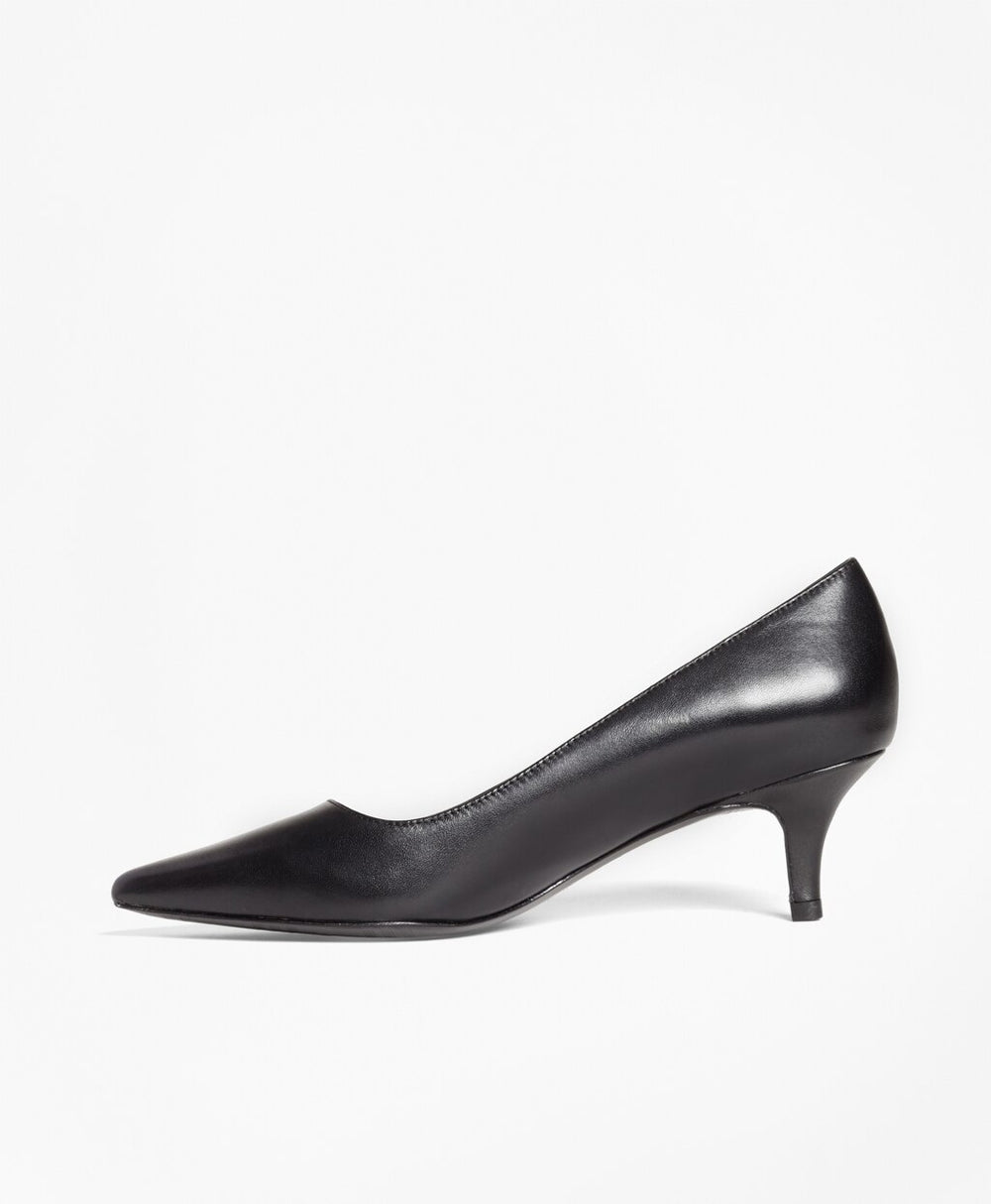 Brooks Brothers Women Leather Point-Toe Pumps