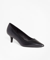 Brooks Brothers Women Leather Point-Toe Pumps