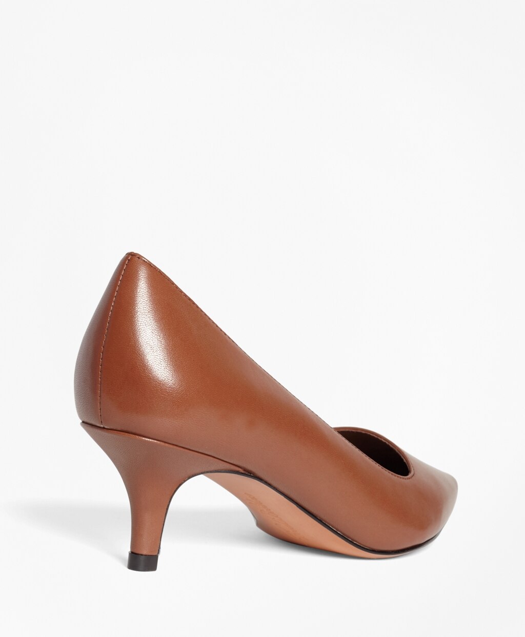 Brooks Brothers Women Leather Point-Toe Pumps