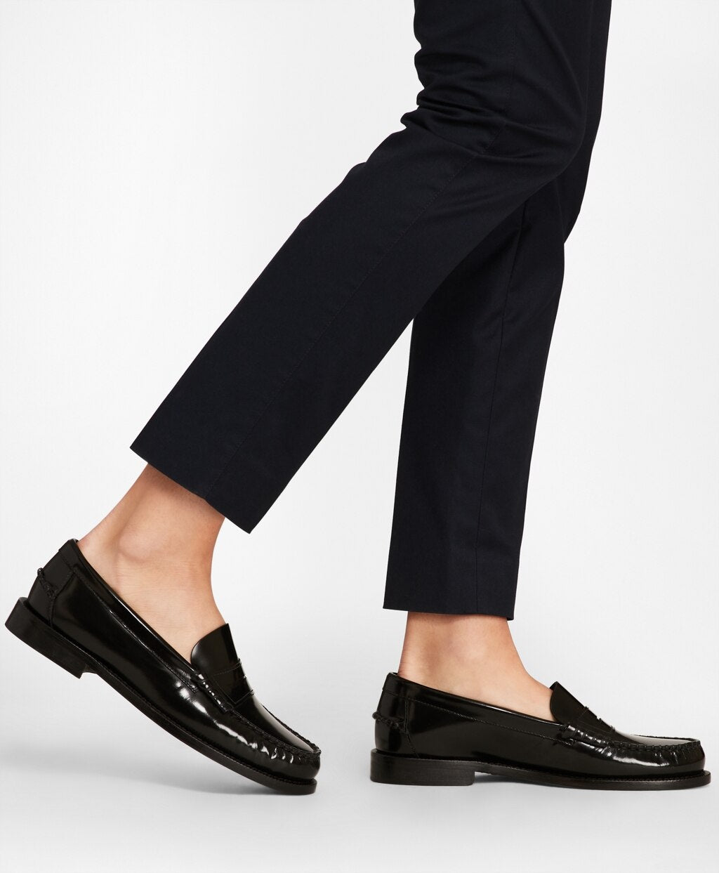 Brooks Brothers Women Leather Penny Loafers