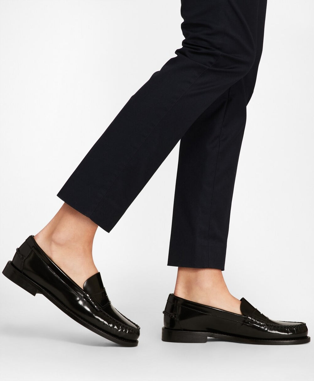 Brooks Brothers Women Leather Penny Loafers