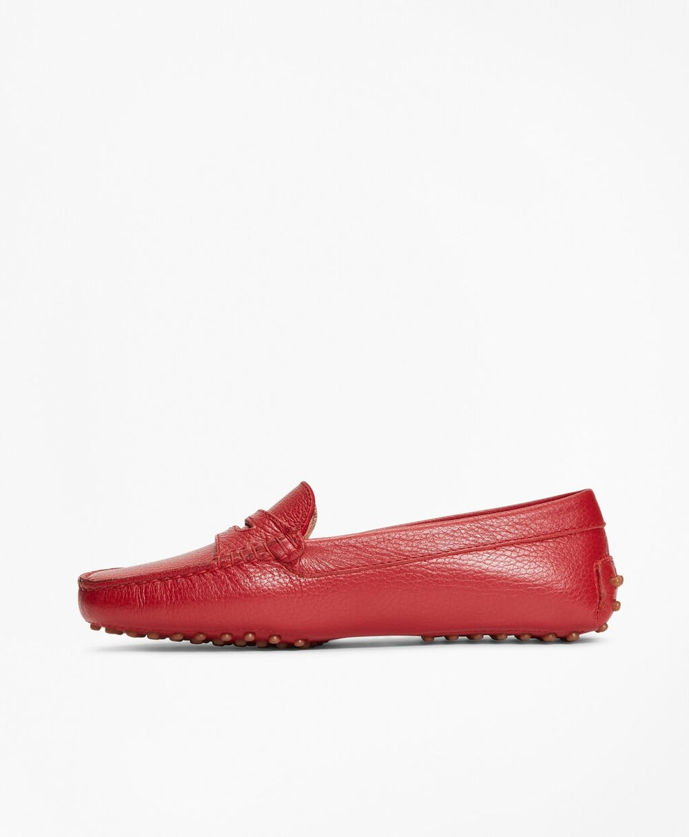 Brooks Brothers Women Leather Driving Moccasins