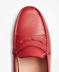 Brooks Brothers Women Leather Driving Moccasins