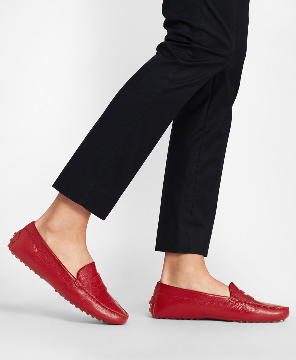 Brooks Brothers Women Leather Driving Moccasins