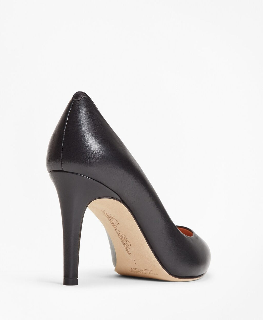 Brooks Brothers Women Leather Point-Toe Pumps