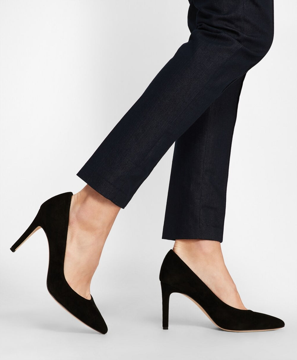 Brooks Brothers Women Suede Point-Toe Pumps