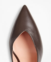 Brooks Brothers Women Leather Sling-Back Pumps