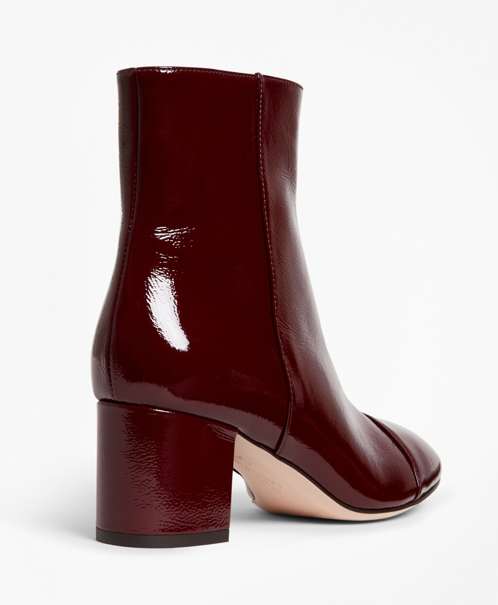 Brooks Brothers Women Patent Leather Ankle Boots