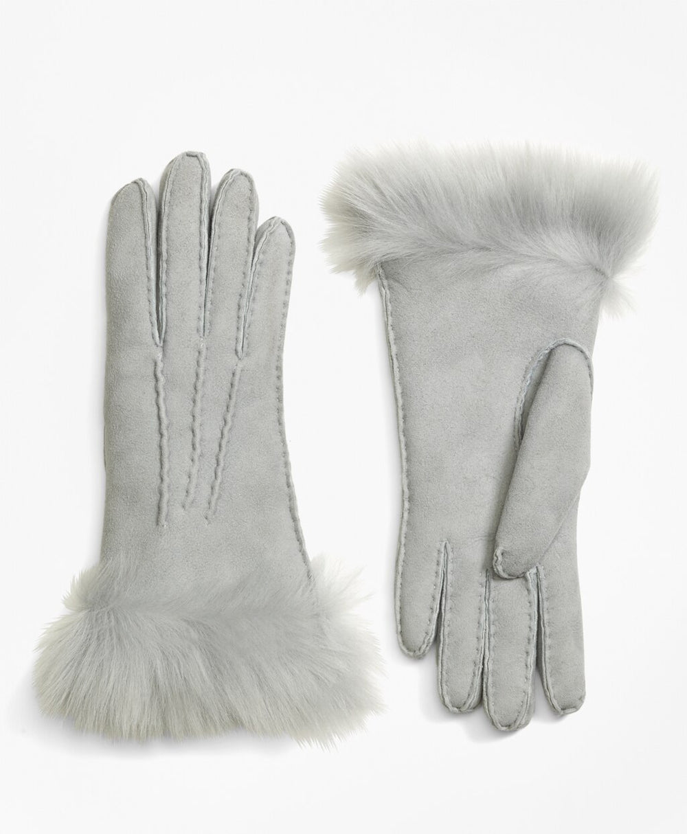 Brooks Brothers Women Shearling Gloves