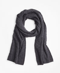 Brooks Brothers Women Cable-Knit Merino Wool Scarf