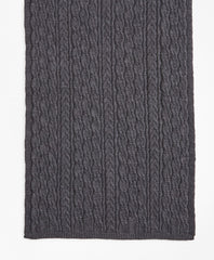 Brooks Brothers Women Cable-Knit Merino Wool Scarf