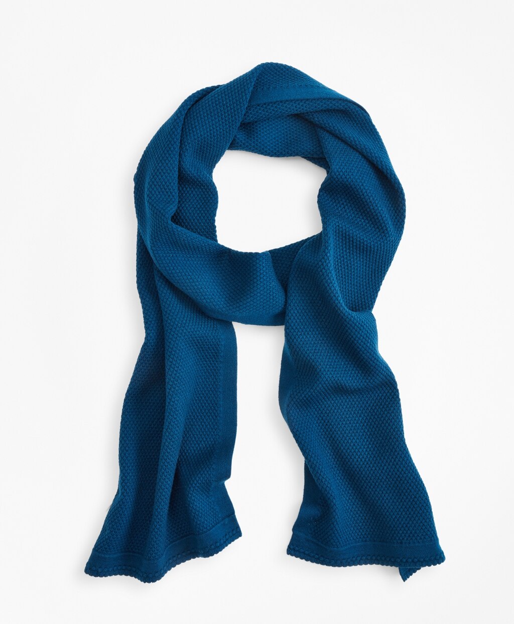 Brooks Brothers Women Waffle-Knit Merino Wool Scarf