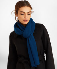 Brooks Brothers Women Waffle-Knit Merino Wool Scarf