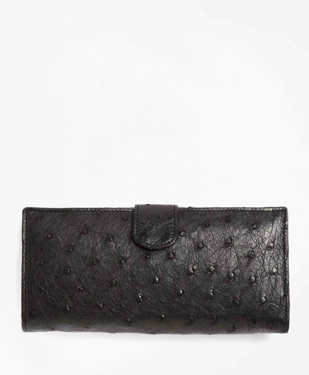 Brooks Brothers Women Ostrich Wallet