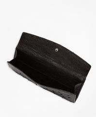 Brooks Brothers Women Ostrich Wallet