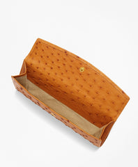 Brooks Brothers Women Ostrich Wallet