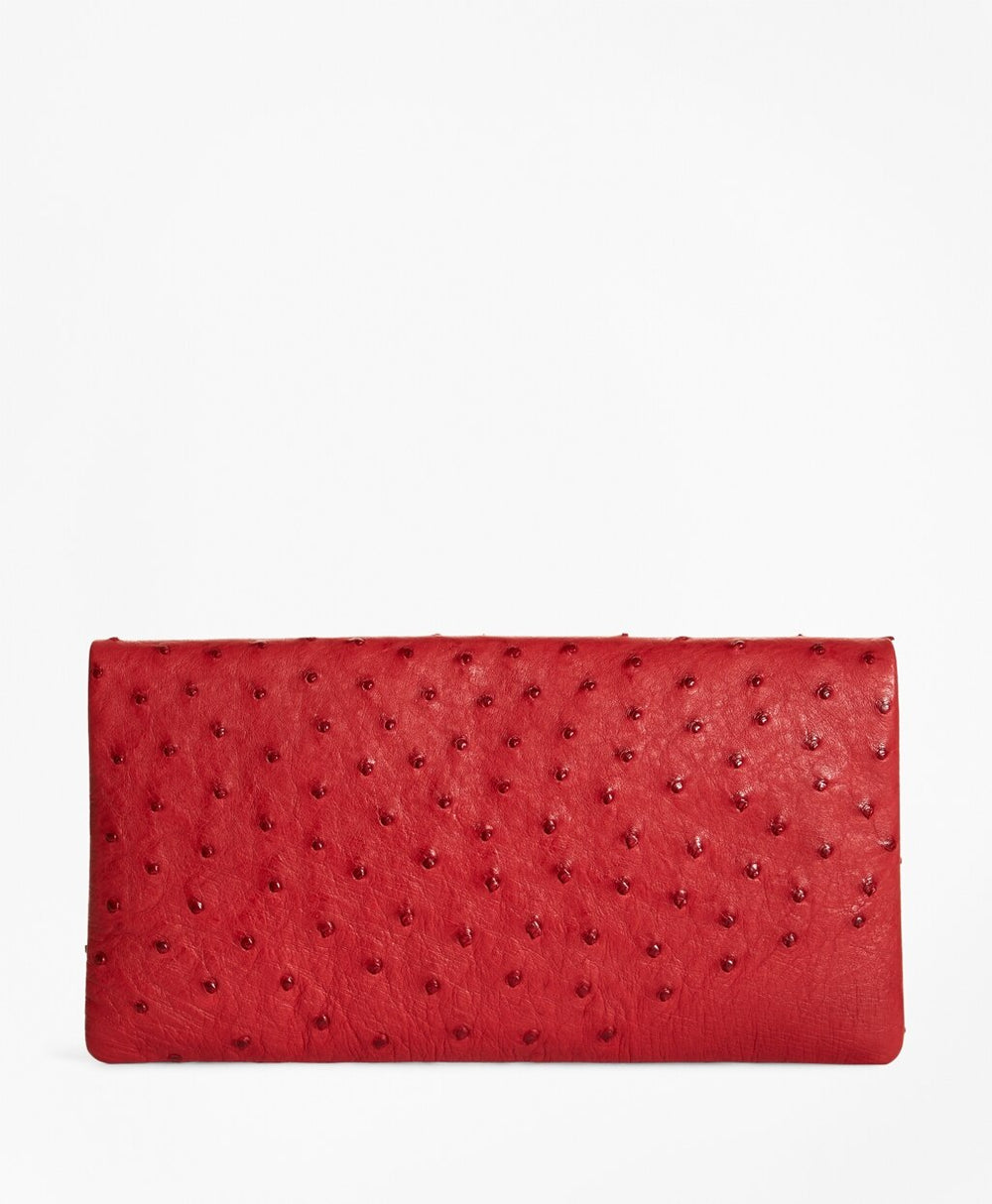 Brooks Brothers Women Ostrich Clutch