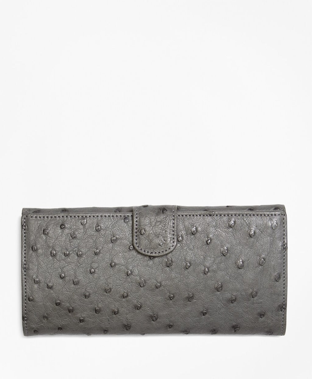 Brooks Brothers Women Ostrich Wallet