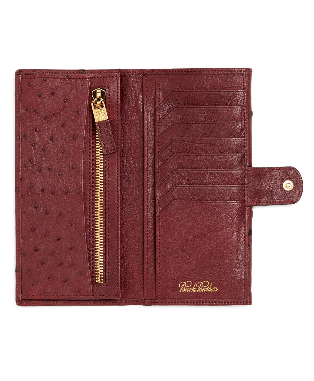 Brooks Brothers Women Ostrich Wallet
