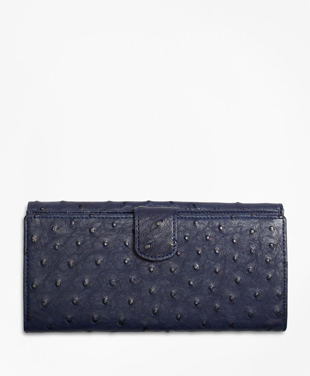 Brooks Brothers Women Ostrich Wallet