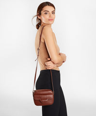 Brooks Brothers Women Leather Crossbody Bag