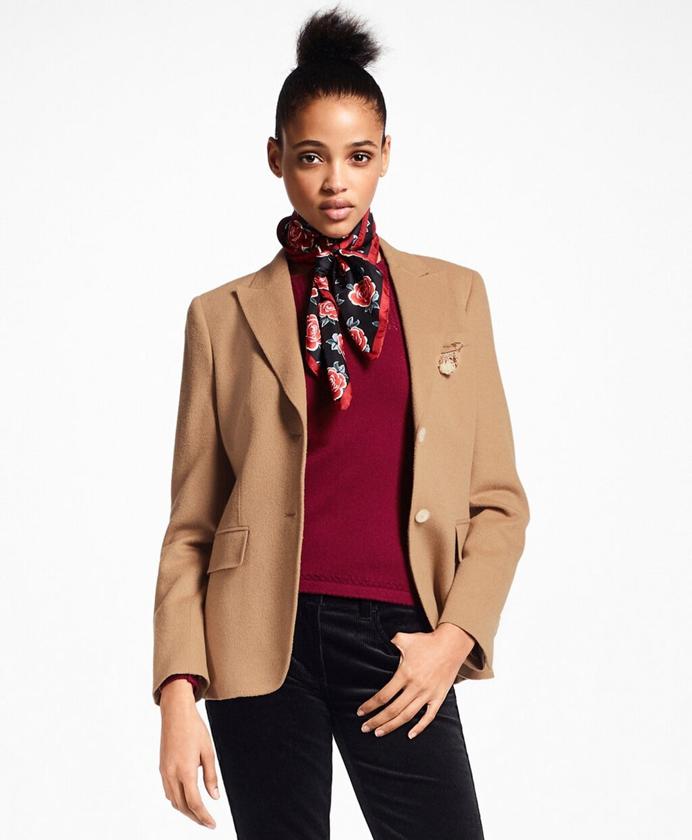 Brooks Brothers Women Camel Hair Jacket