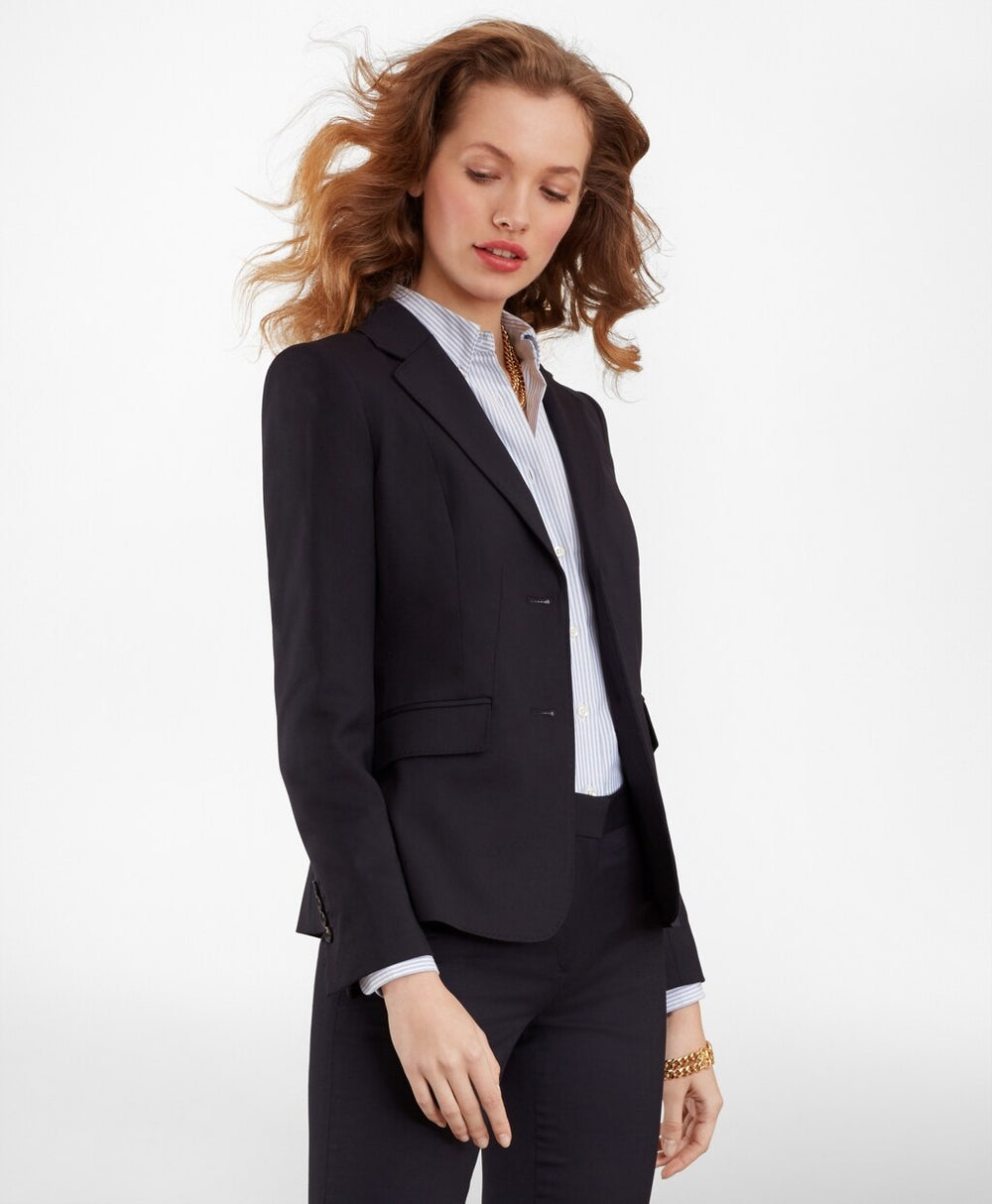 Brooks Brothers Women Wool Two-Button Jacket
